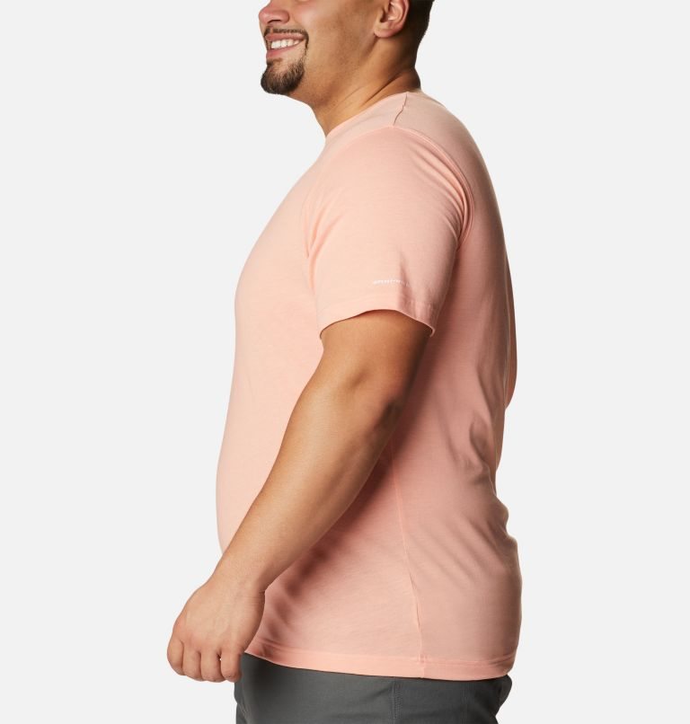 Men's Columbia Thistletown Hills Short Sleeve T Shirts Coral | Plus Size CA-B56A1
